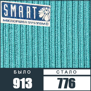МС: Салфетка ребристая 32х31 бирюза салфетки SMART (микрофибра) фото в интернет-магазине Смарт.ру