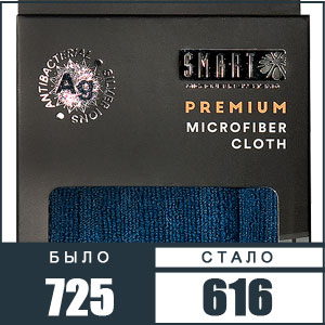 МС: Салфетка с ионами серебра Макси Ag 32х31 синяя, серия "Premium" фото в интернет-магазине Смарт.ру
