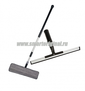 Premium-набор №2: Швабра бытовая, 1 насадка влажная + скребок универсальный фото в интернет-магазине Смарт.ру